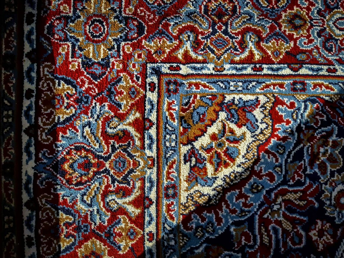 Ковёр после химчистки, крупный план